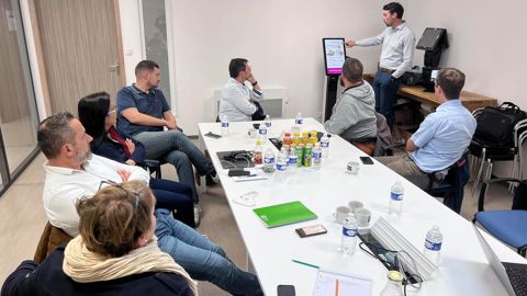 Le comité de pilotage d’ABC collabore avec des start-up foodtech (ici, Synapsy, un éditeur de logiciels). © Démarche ABC Le comité de pilotage d’ABC collabore avec des start-up foodtech (ici, Synapsy, un éditeur de logiciels). © Démarche ABC